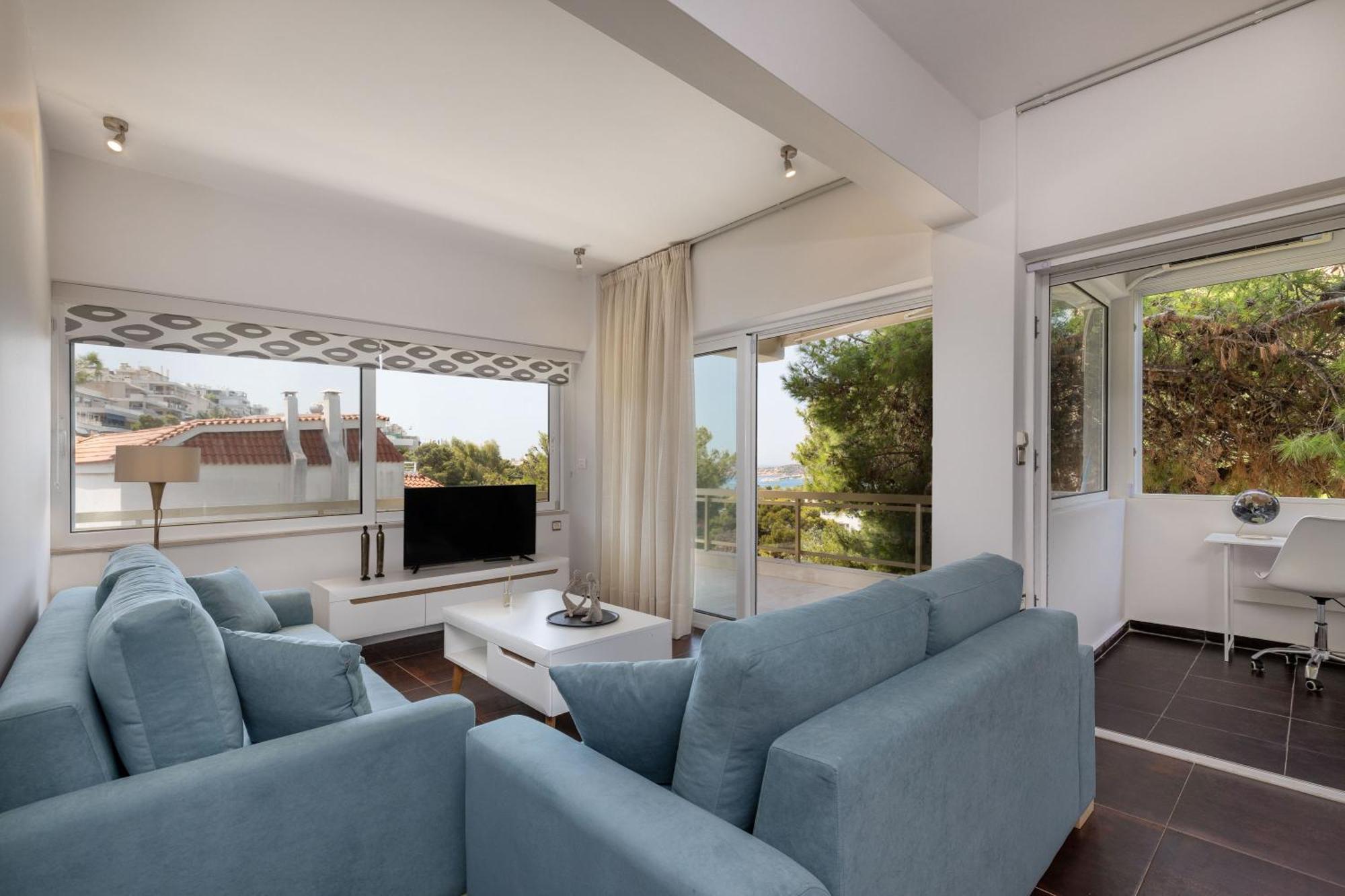 Relux Sea View 2 Bedroom Apartment By Blupine Athen Eksteriør bilde